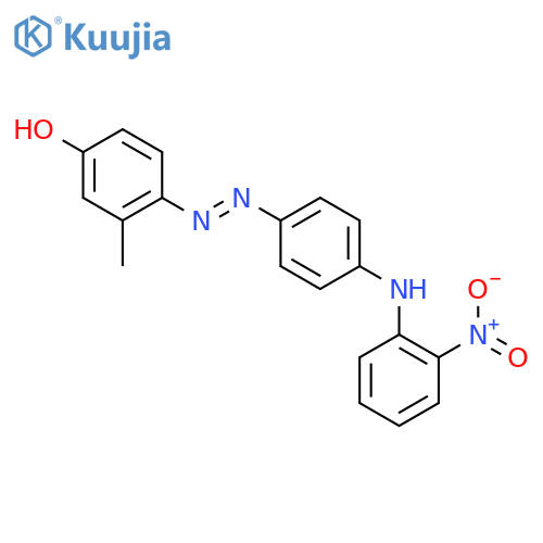 Phenol, 3-methyl-4-[[4-[(2-nitrophenyl)amino]phenyl]azo]- structure