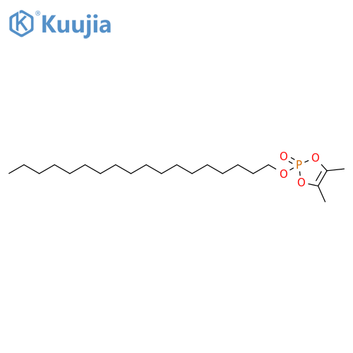 1,3,2-Dioxaphosphole, 4,5-dimethyl-2-(octadecyloxy)-, 2-oxide structure