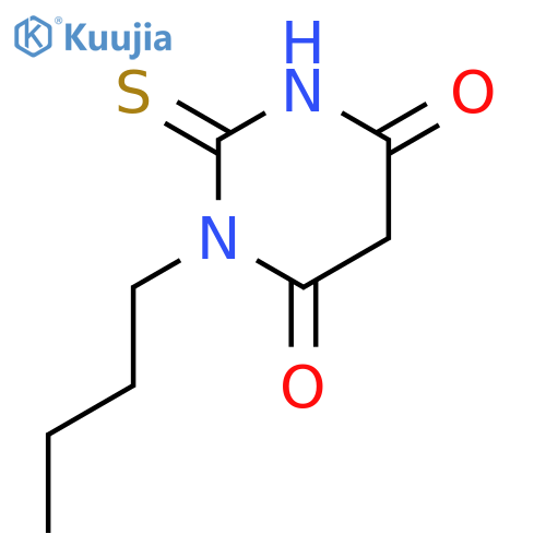 4,6(1H,5H)-Pyrimidinedione, 1-butyldihydro-2-thioxo- structure