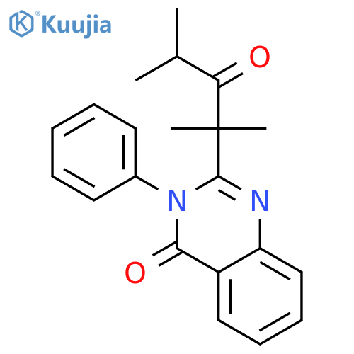 4(3H)-Quinazolinone, 3-phenyl-2-(1,1,3-trimethyl-2-oxobutyl)- structure