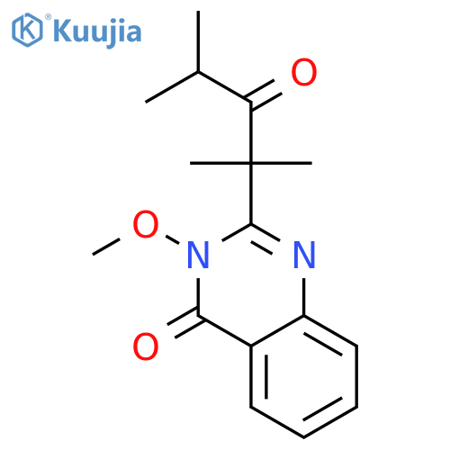 4(3H)-QUINAZOLINONE, 3-METHOXY-2-(1,1,3-TRIMETHYL-2-OXOBUTYL)- structure