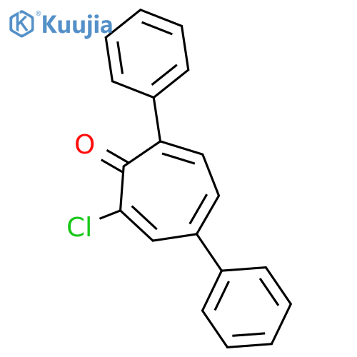 2-Chloro-4,7-diphenylcyclohepta-2,4,6-trien-1-one structure