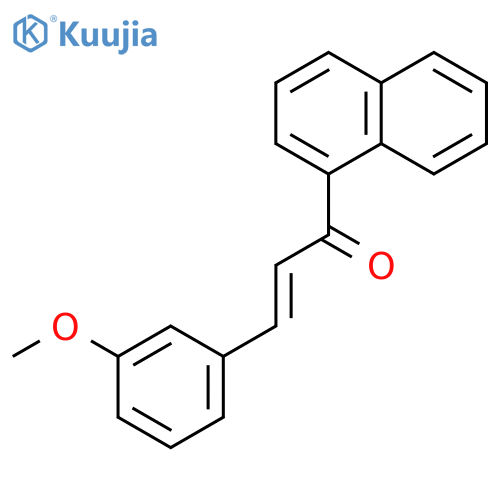 2-Propen-1-one, 3-(3-methoxyphenyl)-1-(1-naphthalenyl)- structure