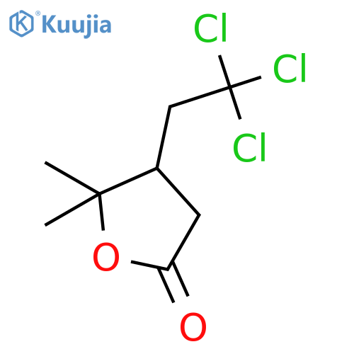 2(3H)-FURANONE, DIHYDRO-5,5-DIMETHYL-4-(2,2,2-TRICHLOROETHYL)- structure