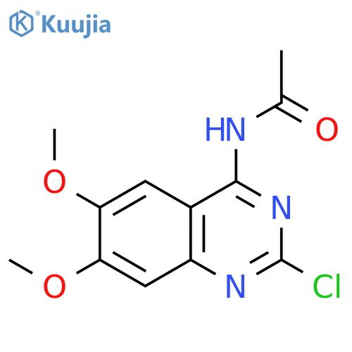 Acetamide, N-(2-chloro-6,7-dimethoxy-4-quinazolinyl)- structure