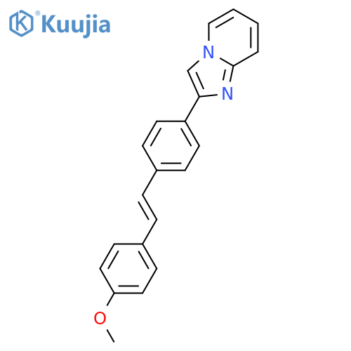 Imidazo[1,2-a]pyridine, 2-[4-[2-(4-methoxyphenyl)ethenyl]phenyl]- structure