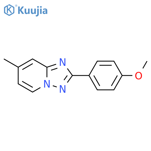 [1,2,4]Triazolo[1,5-a]pyridine, 2-(4-methoxyphenyl)-7-methyl- structure