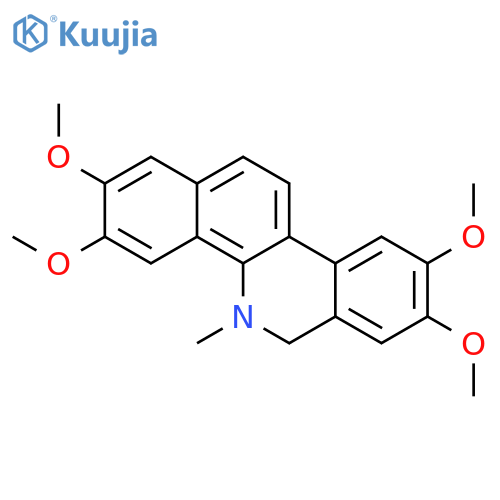 Benzo[c]phenanthridine, 5,6-dihydro-2,3,8,9-tetramethoxy-5-methyl- structure