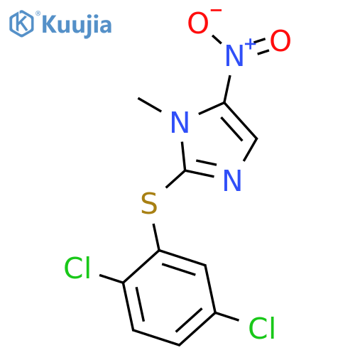 1H-Imidazole, 2-[(2,5-dichlorophenyl)thio]-1-methyl-5-nitro- structure