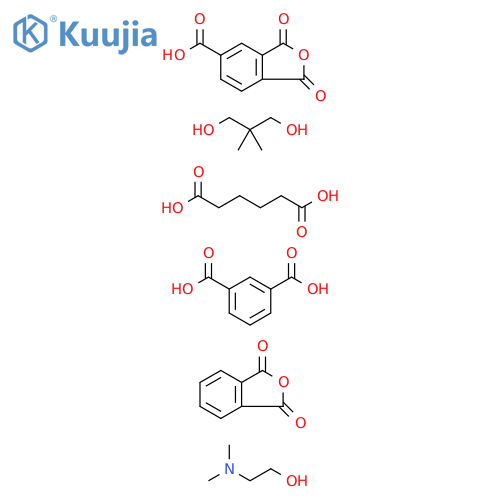 1,3-Benzenedicarboxylicacid,polymerwith1,3-dihydro-1,3-dioxo-5-isobenzofurancarboxylicacid,2,2-dimethyl-1,3-propanediol,hexanedioicacidand1,3-isobenzofurandione,compd.with2-(dimethylamino)ethanol structure