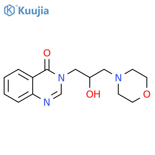 4(3H)-QUINAZOLINONE, 3-[2-HYDROXY-3-(4-MORPHOLINYL)PROPYL]- structure