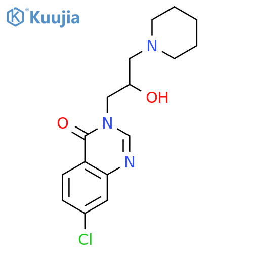 4(3H)-Quinazolinone, 7-chloro-3-[2-hydroxy-3-(1-piperidinyl)propyl]- structure