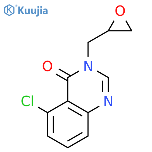4(3H)-QUINAZOLINONE, 5-CHLORO-3-(OXIRANYLMETHYL)- structure