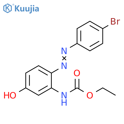 Carbamic acid, [2-[(4-bromophenyl)azo]-5-hydroxyphenyl]-, ethyl ester structure