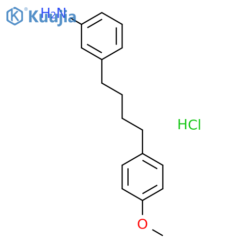 BENZENAMINE, 3-[4-(4-METHOXYPHENYL)BUTYL]-, HYDROCHLORIDE structure