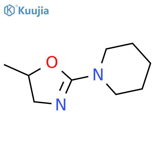 PIPERIDINE, 1-(4,5-DIHYDRO-5-METHYL-2-OXAZOLYL)- structure