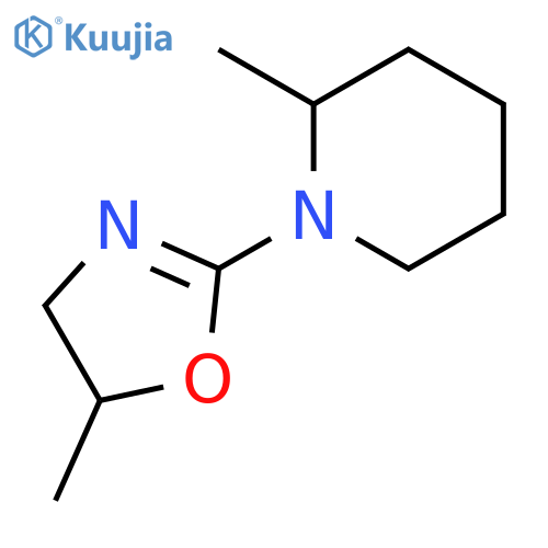 PIPERIDINE, 1-(4,5-DIHYDRO-5-METHYL-2-OXAZOLYL)-2-METHYL- structure