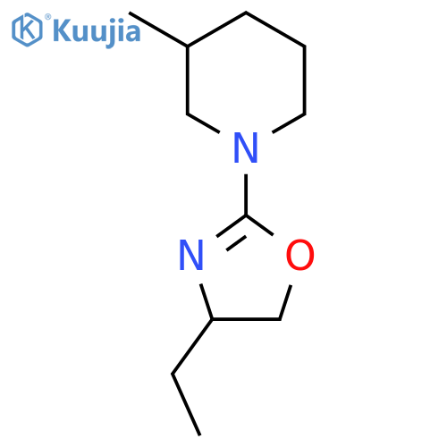 PIPERIDINE, 1-(4-ETHYL-4,5-DIHYDRO-2-OXAZOLYL)-3-METHYL- structure