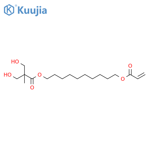 2-Propenoic acid,10-[3-hydroxy-2-(hydroxymethyl)-2-methyl-1-oxopropoxy]decyl ester structure