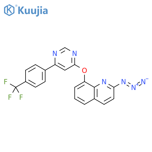 Quinoline, 2-azido-8-[[6-[4-(trifluoromethyl)phenyl]-4-pyrimidinyl]oxy]- structure