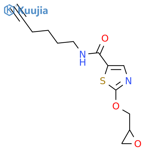 5-THIAZOLECARBOXAMIDE, N-5-HEXYNYL-2-(OXIRANYLMETHOXY)- structure
