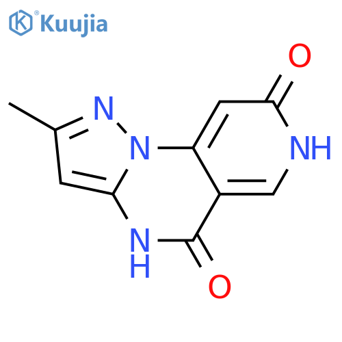 PYRAZOLO[1,5-A]PYRIDO[3,4-E]PYRIMIDINE-5,8(4H,7H)-DIONE, 2-METHYL- structure