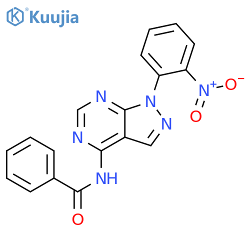 Benzamide, N-[1-(2-nitrophenyl)-1H-pyrazolo[3,4-d]pyrimidin-4-yl]- structure