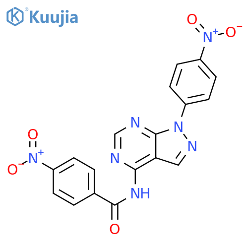 Benzamide,4-nitro-N-[1-(4-nitrophenyl)-1H-pyrazolo[3,4-d]pyrimidin-4-yl]- structure
