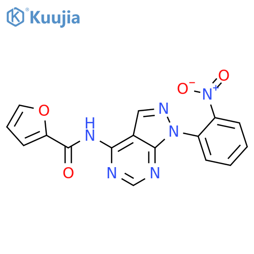 2-Furancarboxamide,N-[1-(2-nitrophenyl)-1H-pyrazolo[3,4-d]pyrimidin-4-yl]- structure