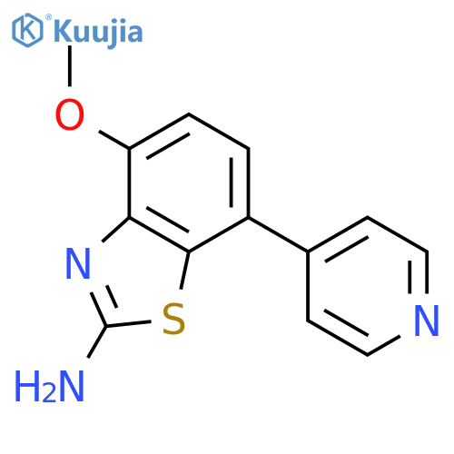 2-Benzothiazolamine, 4-methoxy-7-(4-pyridinyl)- structure