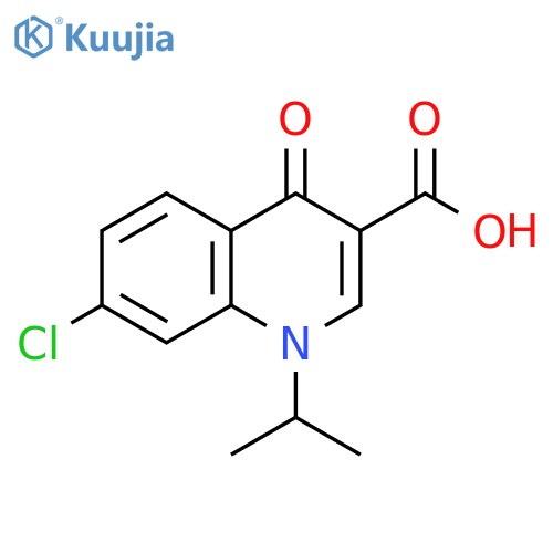 3-Quinolinecarboxylic acid,7-chloro-1,4-dihydro-1-(1-methylethyl)-4-oxo- structure