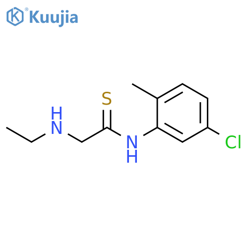 Ethanethioamide, N-(5-chloro-2-methylphenyl)-2-(ethylamino)- structure