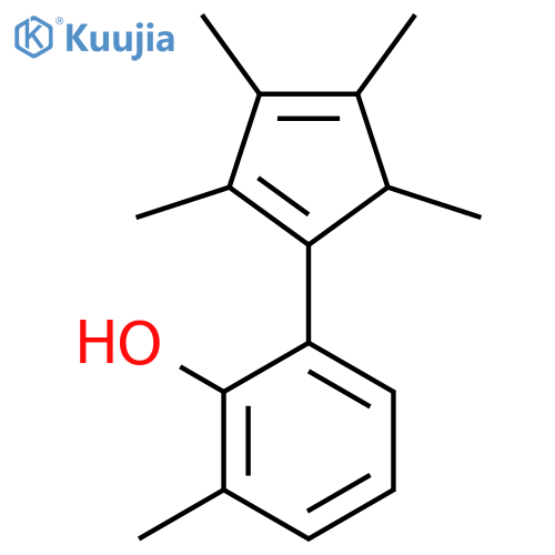 Phenol, 2-methyl-6-(2,3,4,5-tetramethylcyclopentadienyl)- structure