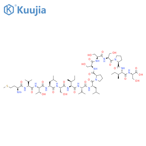 L-Serine,L-methionyl-L-valyl-L-threonyl-L-leucyl-L-seryl-L-isoleucyl-L-valyl-L-leucyl-L-prolyl-L-seryl-L-seryl-L-seryl-L-prolyl-L-isoleucyl- structure