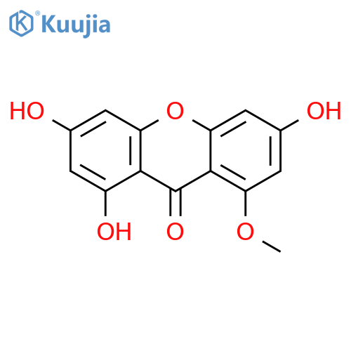 9H-Xanthen-9-one, 1,3,6-trihydroxy-8-methoxy- structure