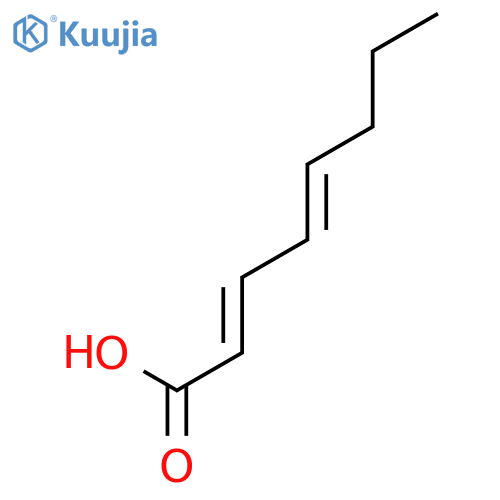 2,4-Octadienoic acid, (2Z,4Z)- structure
