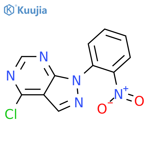 1H-Pyrazolo[3,4-d]pyrimidine, 4-chloro-1-(2-nitrophenyl)- structure