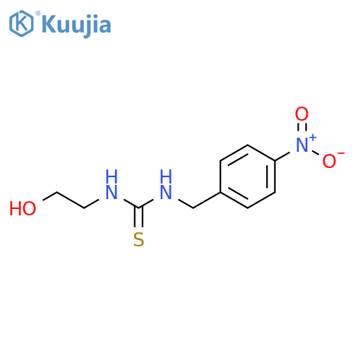 Thiourea, N-(2-hydroxyethyl)-N'-[(4-nitrophenyl)methyl]- structure