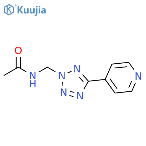 Acetamide, N-[[5-(4-pyridinyl)-2H-tetrazol-2-yl]methyl]- structure