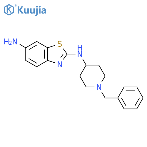 2,6-BENZOTHIAZOLEDIAMINE, N2-[1-(PHENYLMETHYL)-4-PIPERIDINYL]- structure