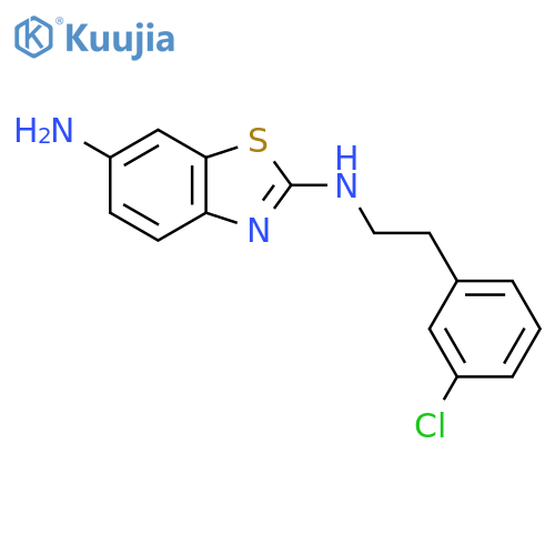 2,6-Benzothiazolediamine, N2-[2-(3-chlorophenyl)ethyl]- structure