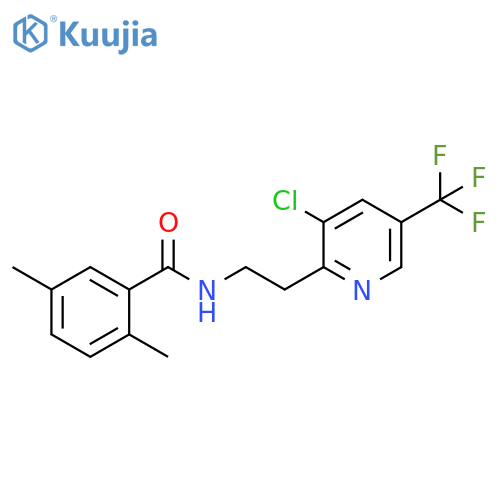 Benzamide,N-[2-[3-chloro-5-(trifluoromethyl)-2-pyridinyl]ethyl]-2,5-dimethyl- structure