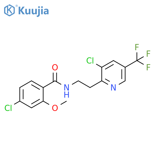 Benzamide,4-chloro-N-[2-[3-chloro-5-(trifluoromethyl)-2-pyridinyl]ethyl]-2-methoxy- structure