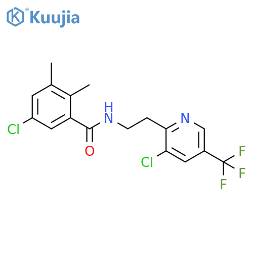 Benzamide,5-chloro-N-[2-[3-chloro-5-(trifluoromethyl)-2-pyridinyl]ethyl]-2,3-dimethyl- structure