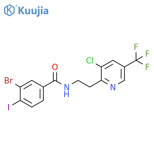 Benzamide,3-bromo-N-[2-[3-chloro-5-(trifluoromethyl)-2-pyridinyl]ethyl]-4-iodo- structure
