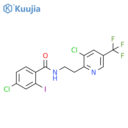 Benzamide,4-chloro-N-[2-[3-chloro-5-(trifluoromethyl)-2-pyridinyl]ethyl]-2-iodo- structure
