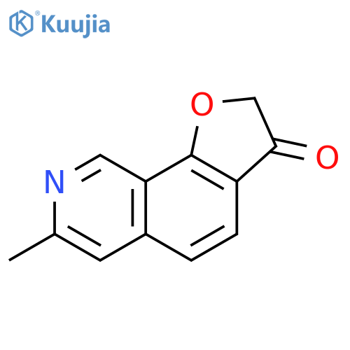 Furo[3,2-h]isoquinolin-3(2H)-one, 7-methyl- structure