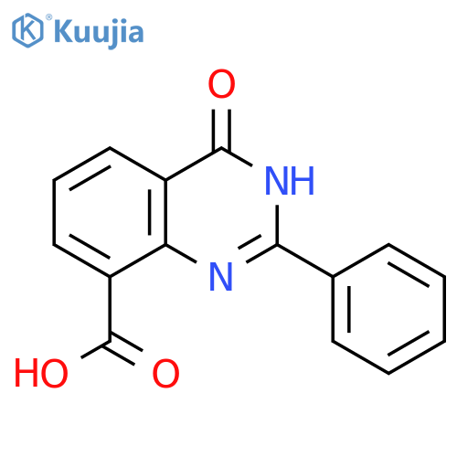 8-Quinazolinecarboxylic acid, 1,4-dihydro-4-oxo-2-phenyl- structure