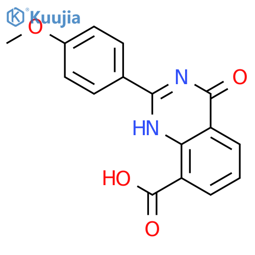 8-Quinazolinecarboxylic acid, 1,4-dihydro-2-(4-methoxyphenyl)-4-oxo- structure