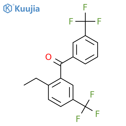 Methanone, [2-ethyl-5-(trifluoromethyl)phenyl][3-(trifluoromethyl)phenyl]- structure